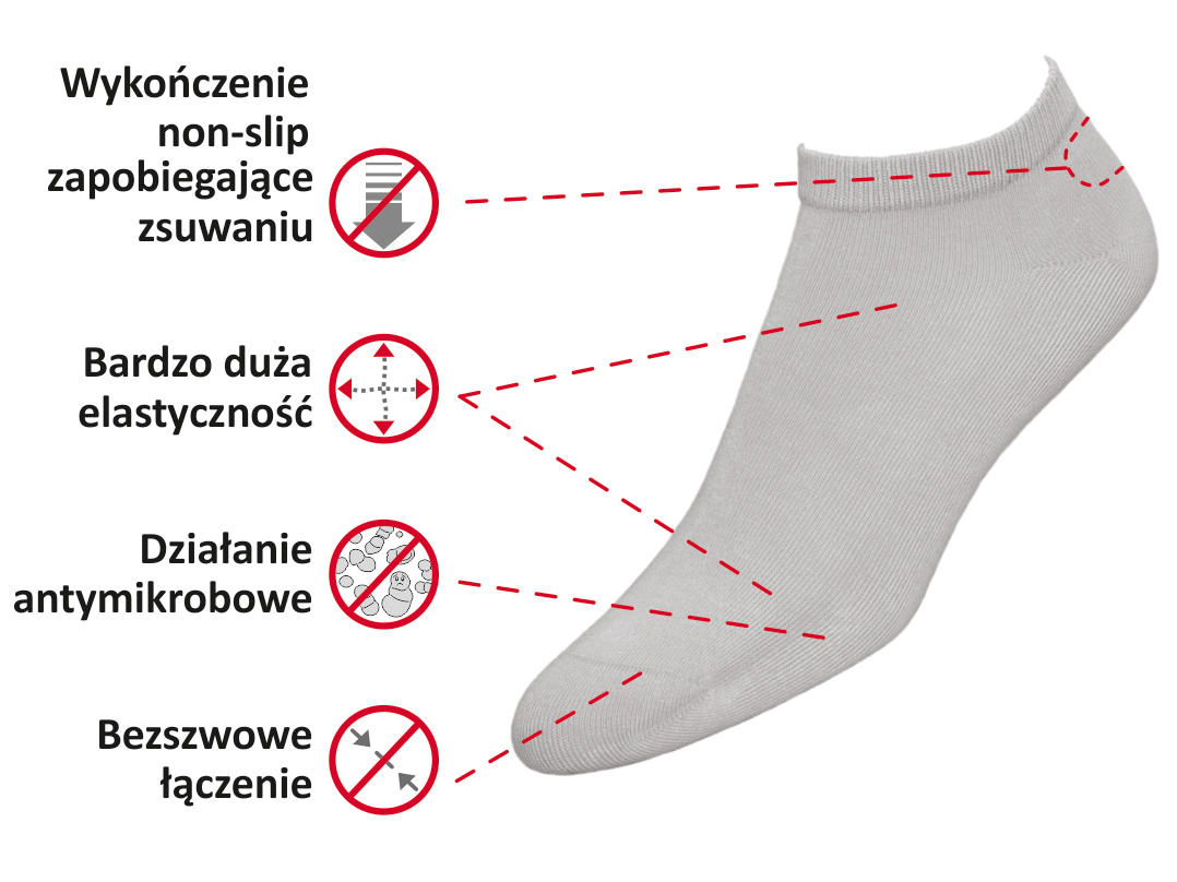 JJW STOPKI MINI BAMBOO NON-SLIP DAMSKIE I MĘSKIE