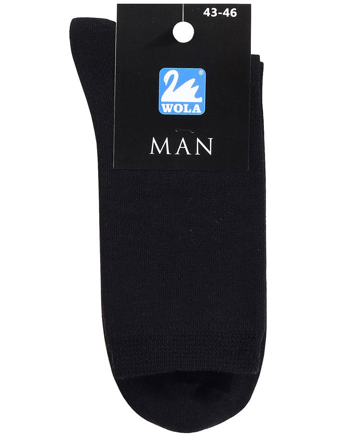 WOLA SKARPETKI GŁADKIE Z POLIESTREM, MĘSKIE 2-SYSTEMY