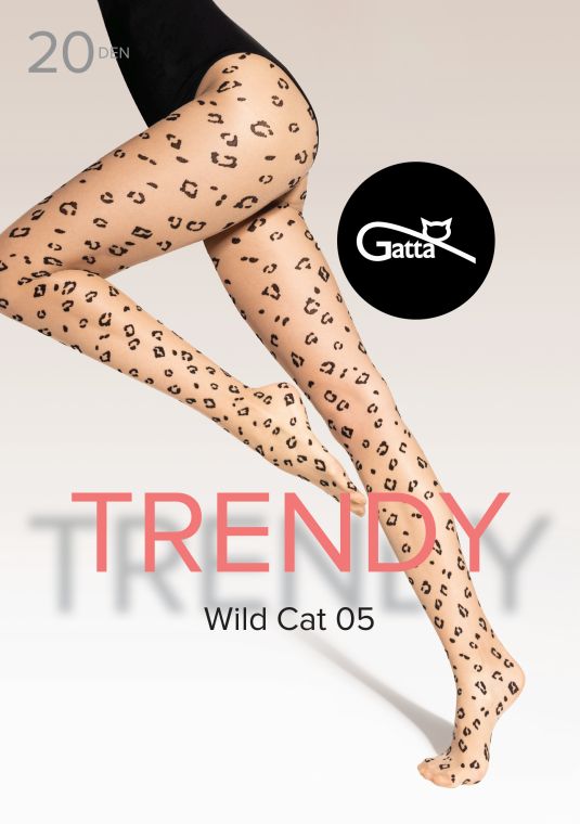 WILD CAT -  RAJSTOPY DAMSKIE WZORZYSTE 000.29T 20 DEN - TRENDY AW25/26