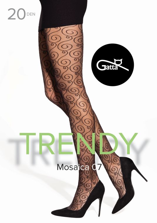 MOSAICA 06, 07 - RAJSTOPY DAMSKIE WZORZYSTE 20 DEN 000.35Y - TRENDY 2026