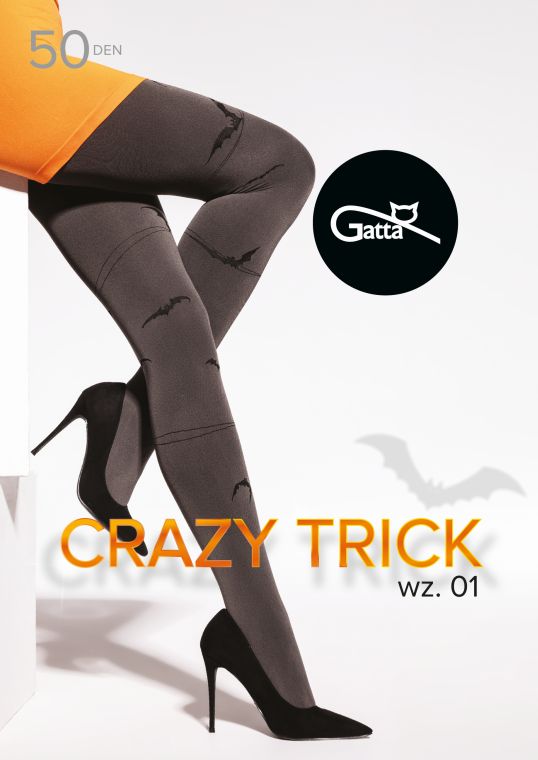 CRAZY TRICK 01, 02, 03, 04 - RAJSTOPY WZORZYSTE 40/50 DEN - 000.66Y