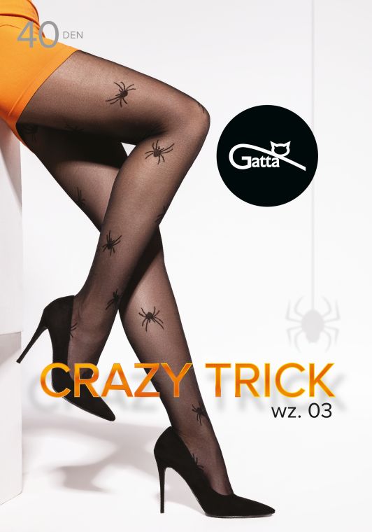 CRAZY TRICK 01, 02, 03, 04 - RAJSTOPY WZORZYSTE 40/50 DEN - 000.66Y
