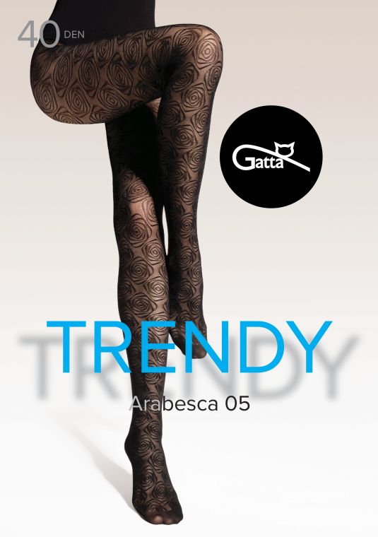 ARABESCA 05, 06 - RAJSTOPY DAMSKIE WZORZYSTE 40 DEN - 000.91V - TRENDY AW25/26