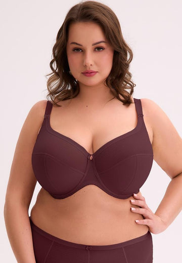 BIUSTONOSZ SEMI-SOFT SONIA MAXI ART. 1058 WINO GAIA AW/25