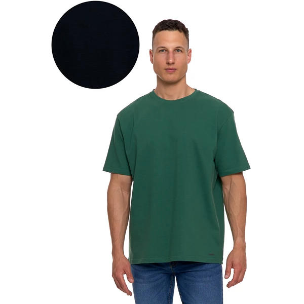 MORAJ T-SHIRT MĘSKI Z PRĄŻKOWANĄ STRUKTURĄ OTS2400-001