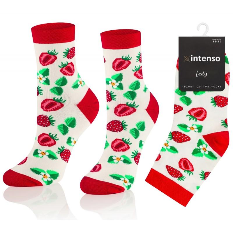 INTENSO SKARPETY DAMSKIE WE WZORY ART. 0433