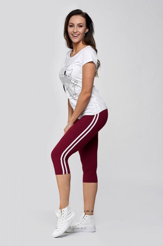MORAJ LEGGINSY DAMSKIE 3/4 Z LAMPASAMI RDL1100-016