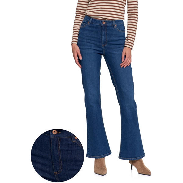 MORAJ SPODNIE DAMSKIE JEANSOWE DZWONY OSD5200-002