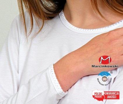 MARCINKOWSKI PODKOSZULKA DŁUGI RĘKAW DZIEWCZĘCA, GŁADKA 92-158