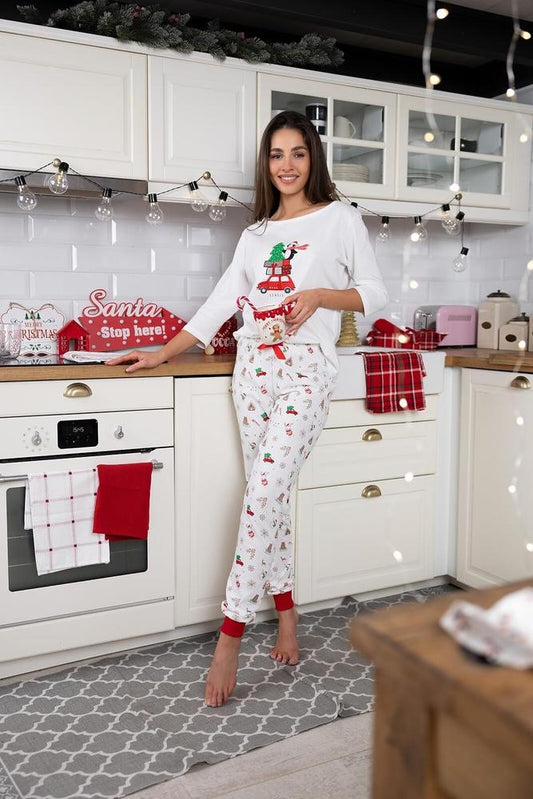 PIŻAMA SENSIS LILLIANA  3/4 CHRISTMAS