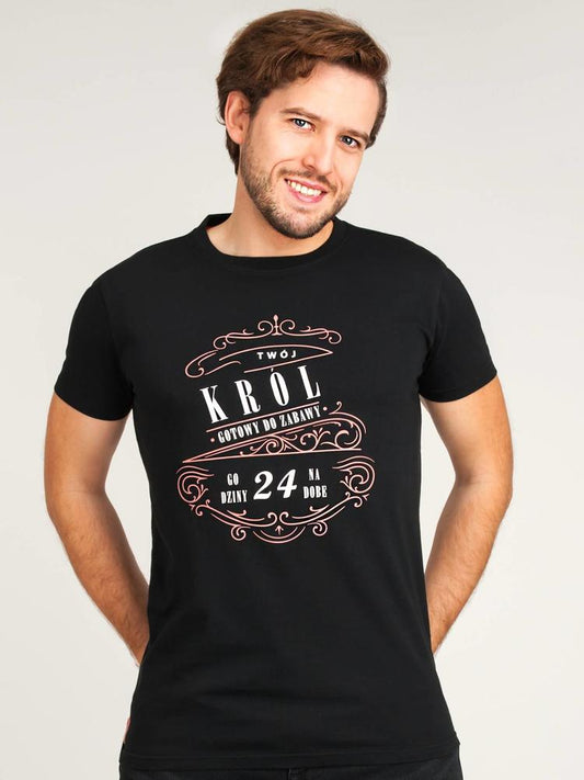 YO PKK-0114F KOSZULKA MĘSKA T-SHIRT NAPIS V3 - WL 2022