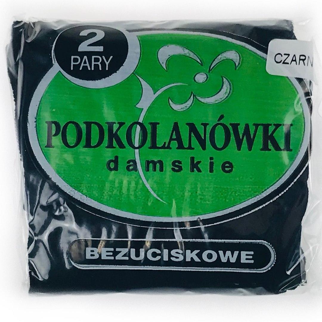 RAJ-POL PODKOLANÓWKI RAJSTOPOWE BEZUCISKOWE 2-PAK CZARNY 311703