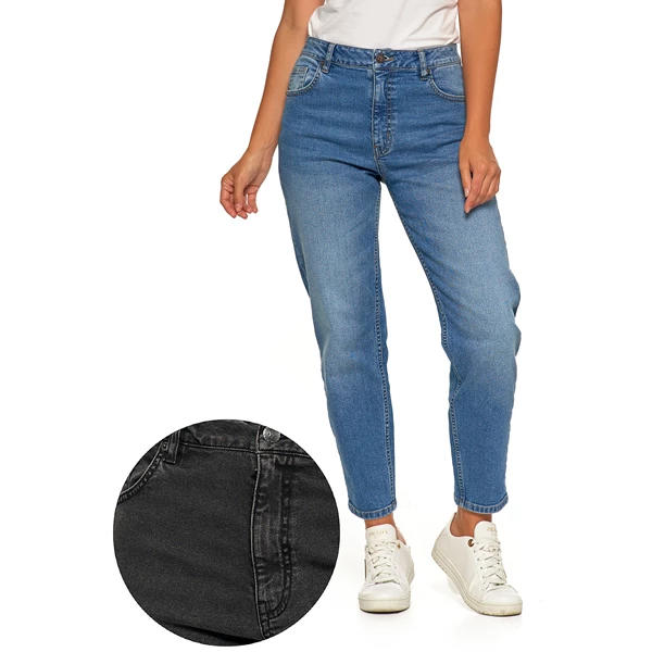 MORAJ DAMSKIE SPODNIE JEANSOWE MOM FIT OSD5000-006
