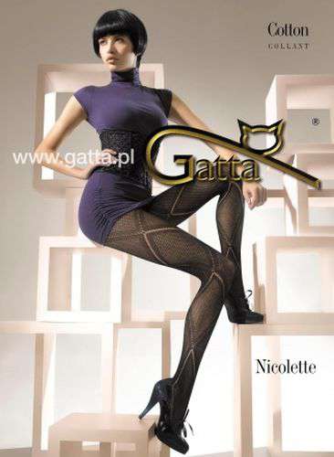 NICOLETTE  - RAJSTOPY DAMSKIE BAWEŁNIANE AZUROWE
