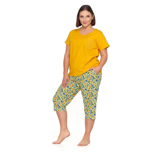 MORAJ PIŻAMA DAMSKA Z KRÓTKIM RĘKAWEM PLUS SIZE PDD3200-012 S/S 2025