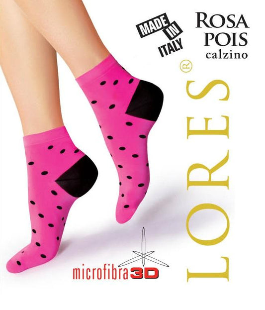 LORES SKARPETKI ROSA POIS CALZINO