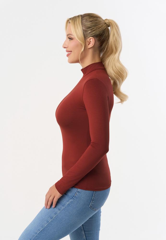 BABELL PÓŁGOLF RESTA, DŁUGI RĘKAW - KOLOR DENIM, STALOWY, MARSALA, BORDO