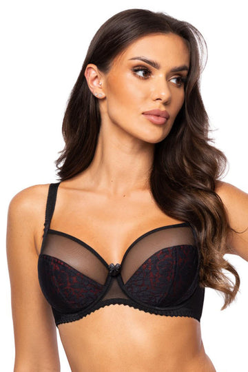 LAILA BRA SOFT BLACK-RED