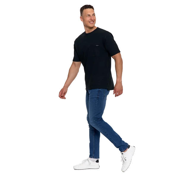 MORAJ T-SHIRT MĘSKI STRUKTURALNY CASUAL Z KIESZONKĄ OTS2700-003