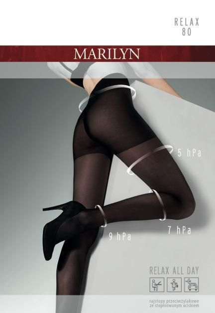 MARILYN RELAX 80 DEN - RAJSTOPY PRZECIWŻYLAKOWE, ZE STOPNIOWANYM UCISKIEM