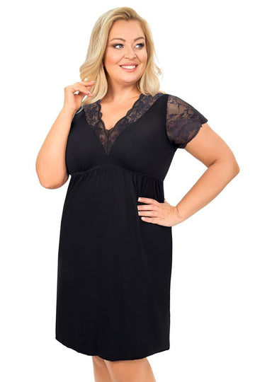 KOSZULA NOCNA Z WISKOZY - SONIA PLUS SIZE