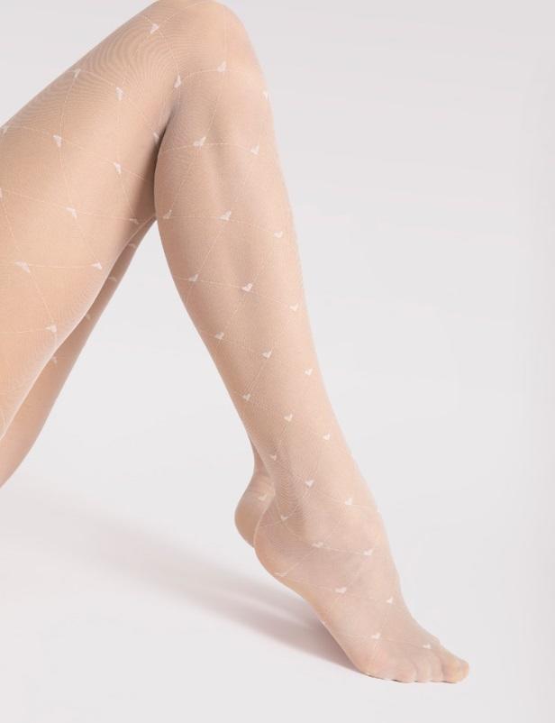 FIORE G 6120 RAJSTOPY WZORZYSTE CUORI 20 DEN S/S 2025                                                                                                           20 DEN S/S 2025