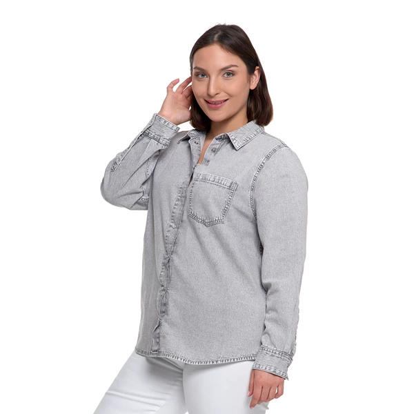 MORAJ KOSZULA JEANSOWA DAMSKA W STYLU DENIM OKD5500-001
