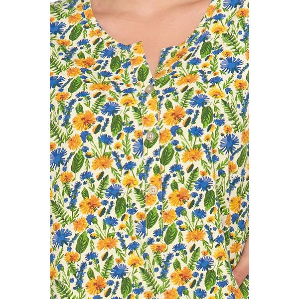 MORAJ DAMSKA KOSZULA NOCNA ROZPINANA Z KRÓTKIM RĘKAWEM PLUS SIZE PDK3100-014 S/S 2025