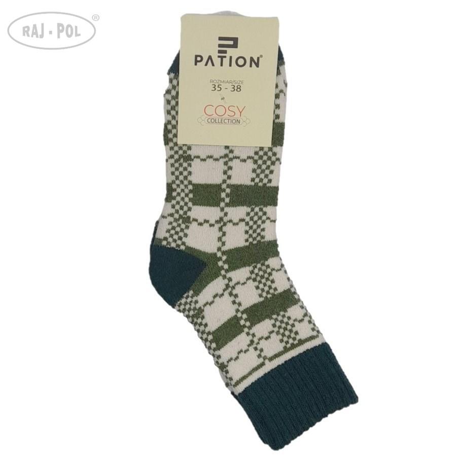 RAJ-POL SKARPETA COSY ZIELONE KRATECZKA 736614, 736621