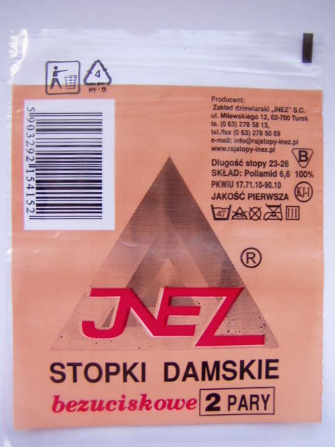 INEZ STOPKI ELASTIL 2 PARY BEZUCISKOWE
