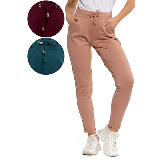 MORAJ DAMSKIE SPODNIE DRESOWE ZE ZWĘŻANĄ NOGAWKĄ OSD3600-001