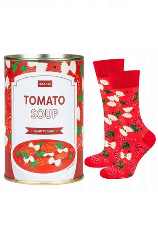SKARPETY SOXO GOOD STUFF TOMATO W PUSZCE