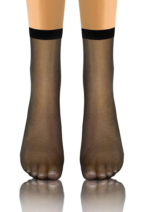 SESTO-SENSO SKARPETKI SK SOCKS PRZEZROCZYSTE Z WZORKIEM