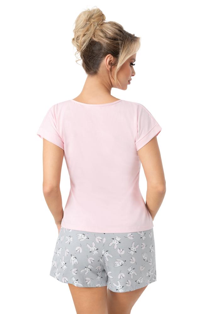 DONNA PIŻAMA DAMSKA KRÓTKI RĘKAW - BUNNY SHORT