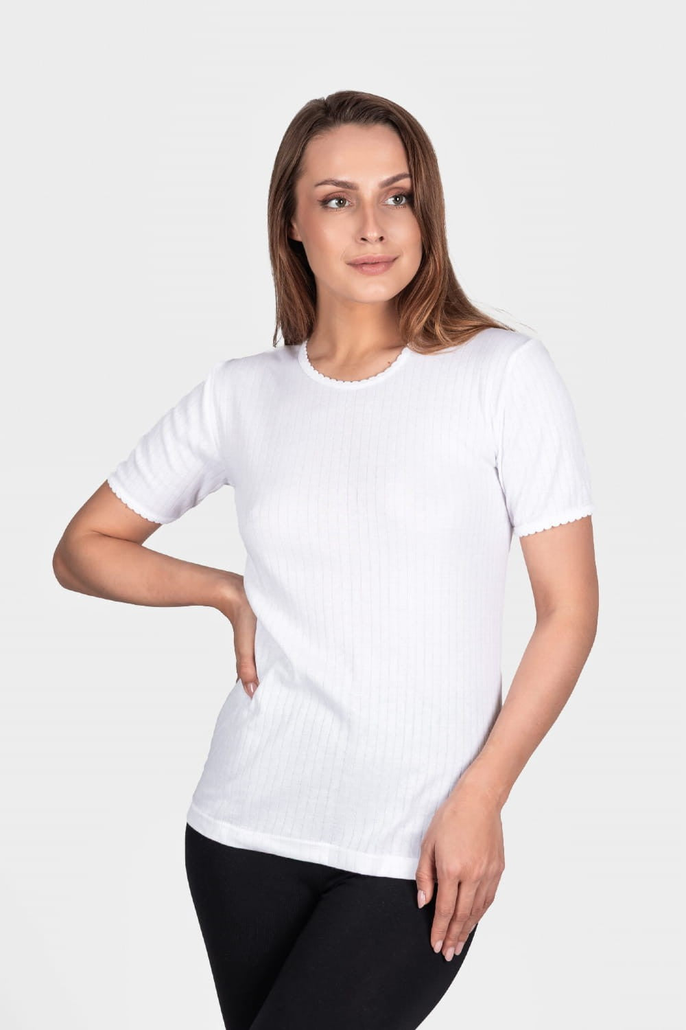 KOSZULKA DAMSKA BIAŁA 1315 KR R.XL-3XL