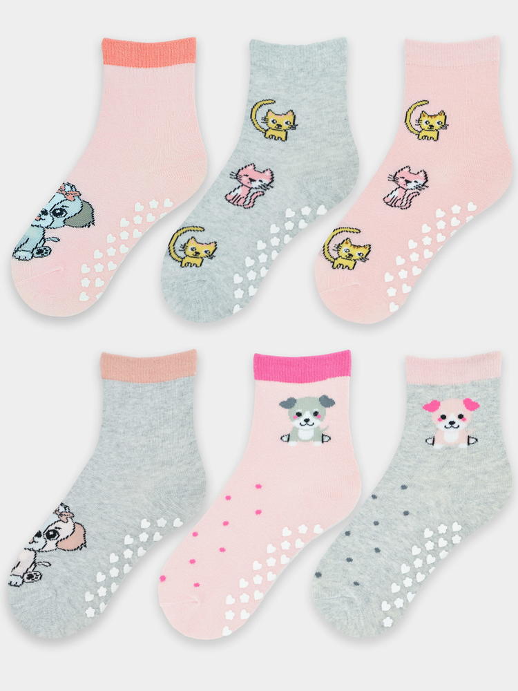 NOVITI SKARPETKI DZIEWCZĘCE Z ABS SB007-G-03