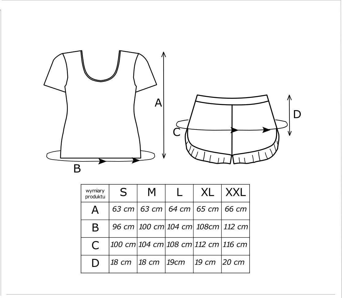 DONNA PIŻAMA DAMSKA ŚWIĄTECZNA KRÓTKIE SPODENKI - BEAR SHORT