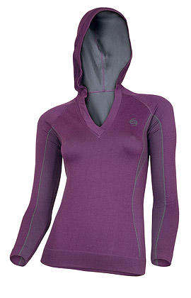 BRUBECK BLUZA DAMSKA Z KAPTUREM LS01000, TERMO.