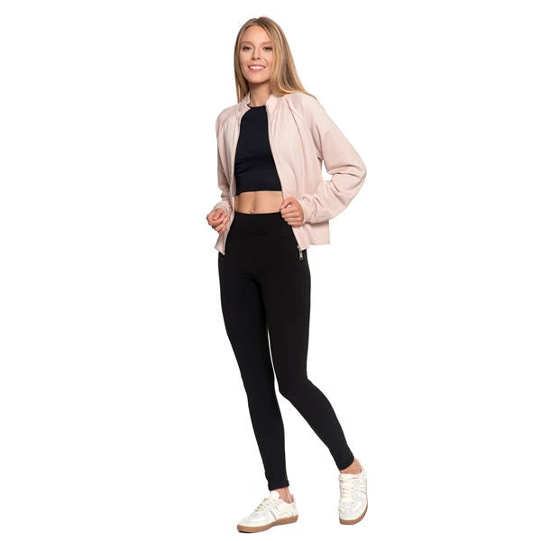 MORAJ LEGGINSY DAMSKIE PRĄŻKOWANE Z WYSOKIM STANEM RDL1800-015