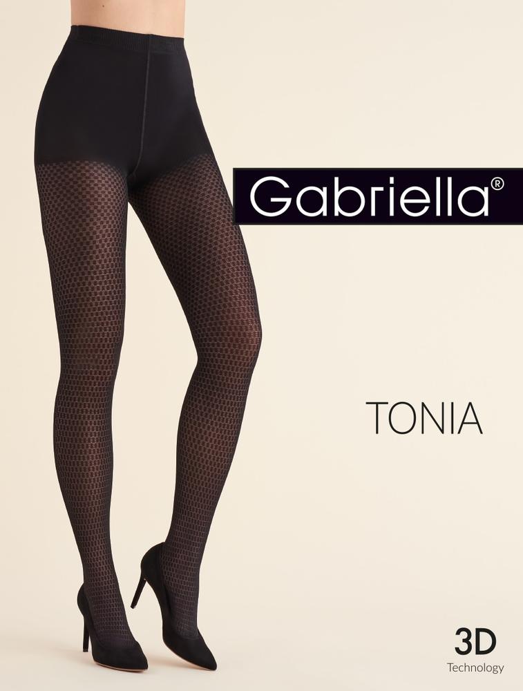 GABRIELLA TONIA - RAJSTOPY WZORZYSTE Z MIKROFIBRY 3D CODE 275 - AW2022
