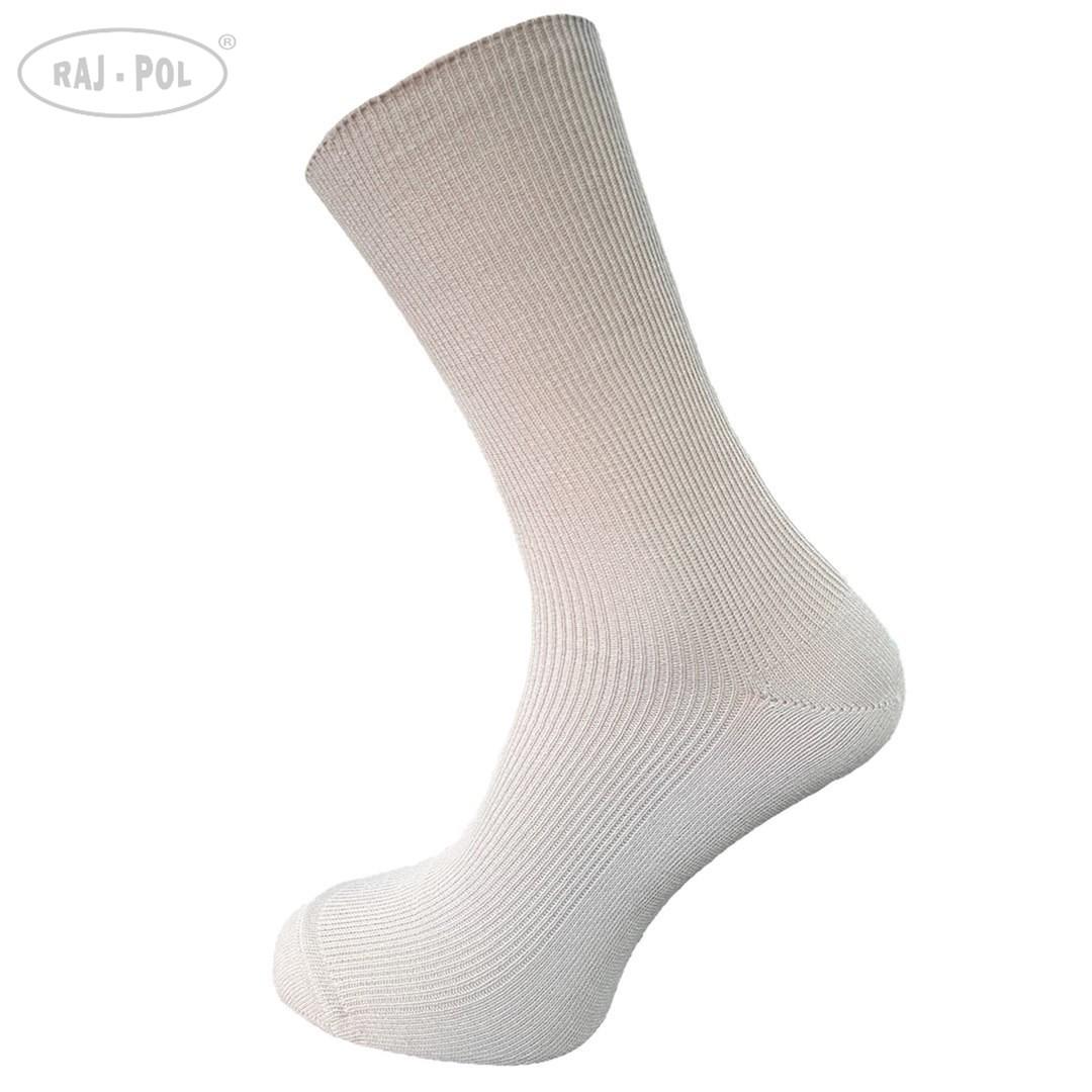 RAJ-POL SKARPETY BEZUCISKOWE BAWEŁNIANE COMFORT MEDYCZNE SZARE 799534, 799541