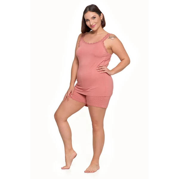 MORAJ PIŻAMA DAMSKA BAMBUSOWA PLUS SIZE PDD4600-014 S/S 2025