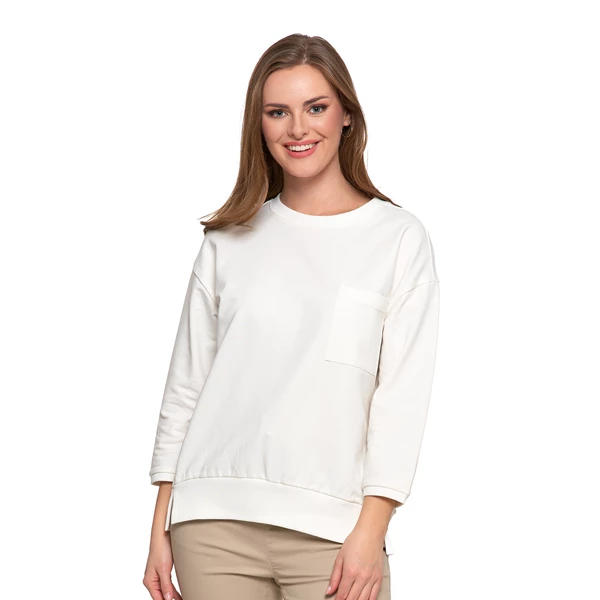 MORAJ BLUZA DAMSKA Z KIESZONKĄ O LUŹNYM KROJU OBD2500-005