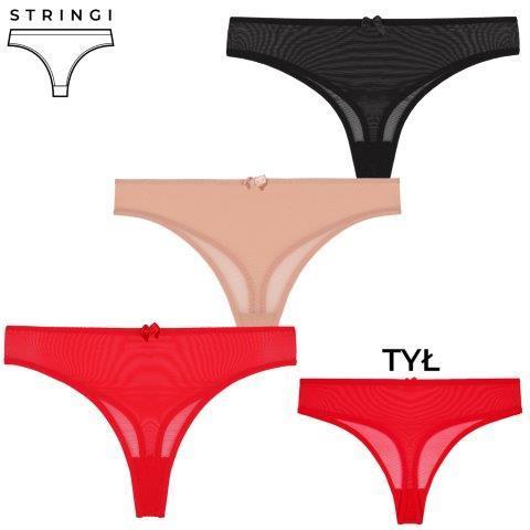 MORAJ STRINGI DAMSKIE TRANSPARENTNE BDM451-045