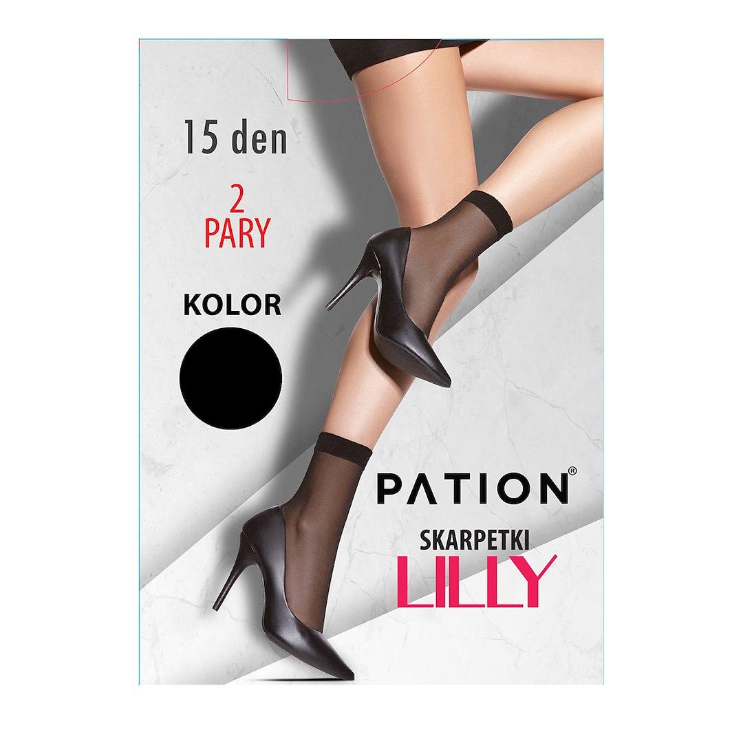 RAJ-POL SKARPETKI PATION 15 DEN 2-PAK LILLY CZARNY 731725