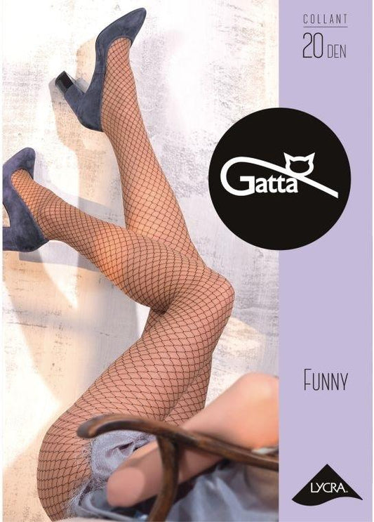 GATTA FUNNY - RAJSTOPY DAMSKIE LYCRA  MAT 20 DEN (WZORY 03, 04, 05) - 000.429