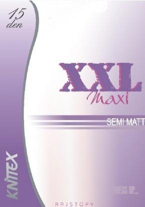 KNITTEX PRZEZROCZYSTE, PÓŁMATOWE RAJSTOPY DAMSKIE JOWITA MAXI,15 DEN