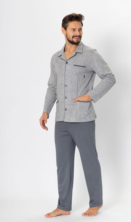 M-MAX PIŻAMA MĘSKA AMBROŻY 196 - KOLEKCJA HOTBERG 2023