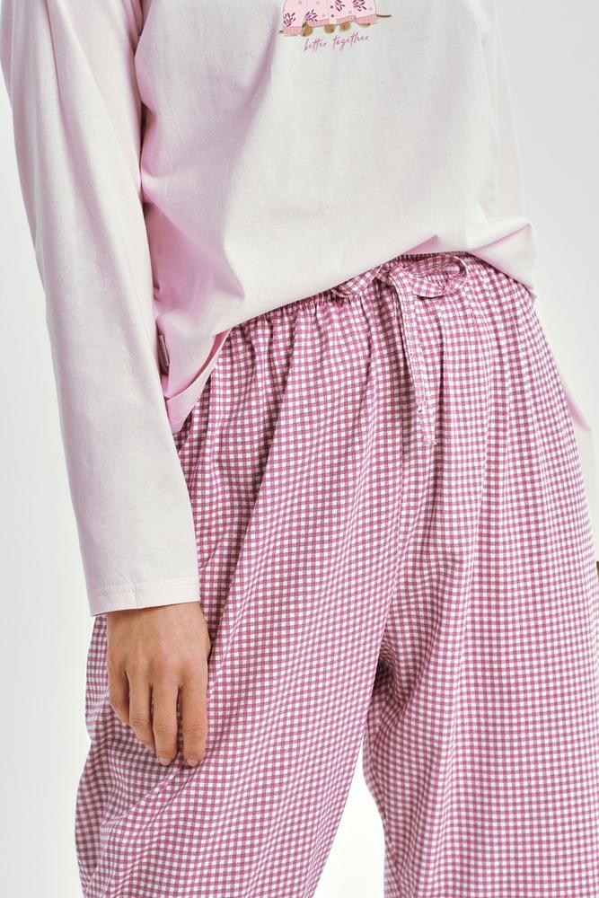 TARO 3434 PIŻAMA DAMSKA DŁUGA ELISA S-XL