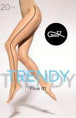 GATTA FLOW 01, 03 - RAJSTOPY DAMSKIE WZORZYSTE 20 DEN 000.37Y - TRENDY 2024